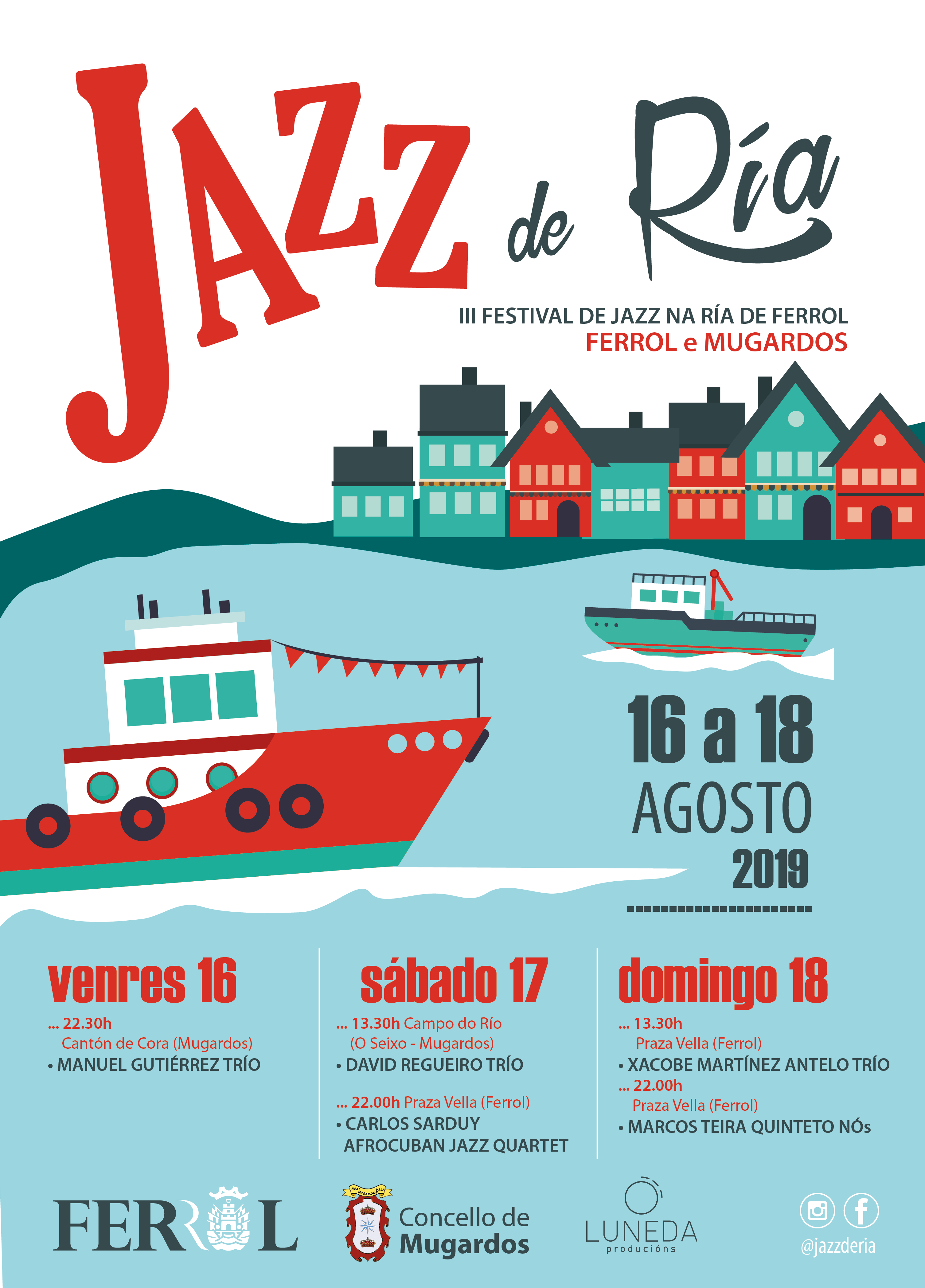 Cartaz Jazz de Ría 2019